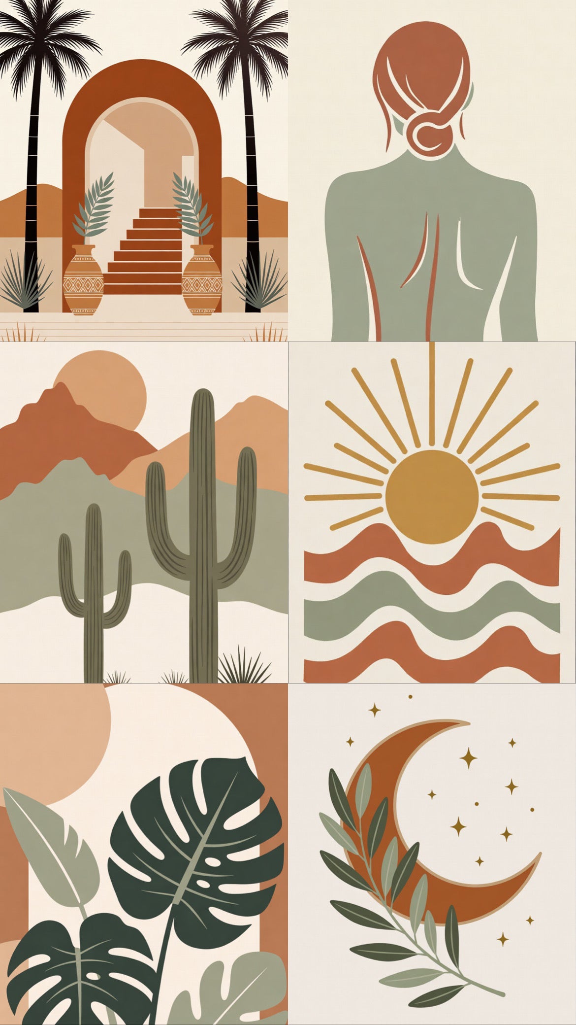 Boho Wall Art Pack ☀️🌵🏜️