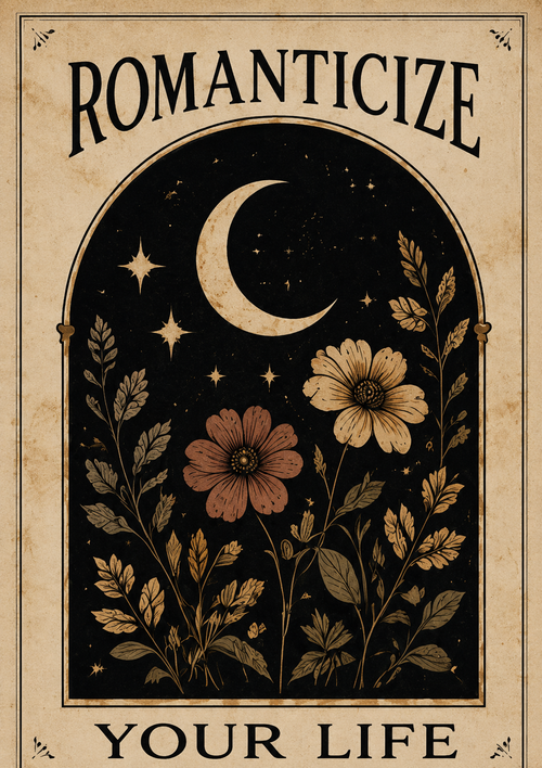 Romanticize your life wall art 🌙